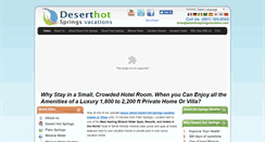 Desktop Screenshot of deserthotspringsvacations.com