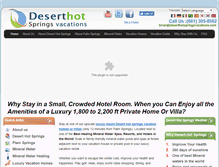 Tablet Screenshot of deserthotspringsvacations.com